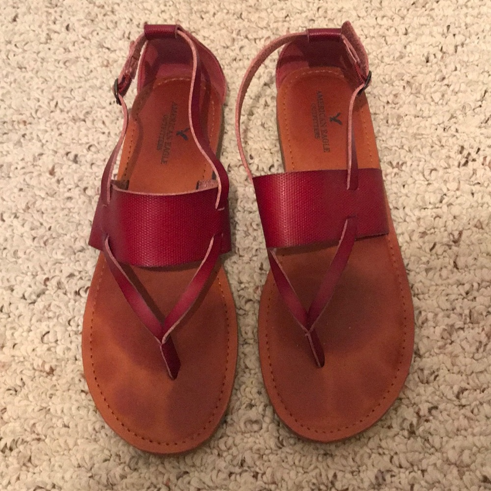 Red sandals